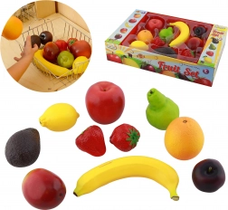 Masterkidz frutta di plastica realistica per cucina dei bambini, set di 10 pezzi