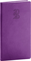 Agenda tascabile Viola 2026 - formato 9 x 15,5 cm