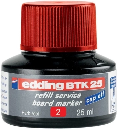 Inchiostro Edding BTK 25 rosso per pennarelli da lavagna