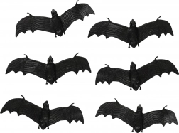 Pipistrelli decorativi in gomma per Halloween