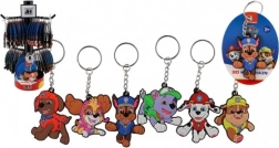 Portachiavi in gomma PAW PATROL 10 cm su espositore girevole (60 pezzi)
