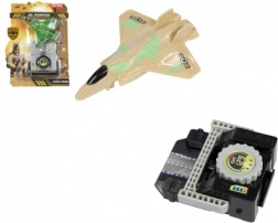 Aereo a reazione sparabile in plastica 10 cm