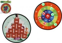 Bersaglio bifacciale con velcro e palline 34 cm