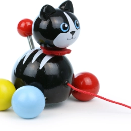Vilac gattina trainabile Minou – giocattolo in legno con cordicella
