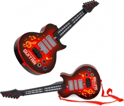 Chitarra elettrica per bambini con modalità di apprendimento, sensore a infrarossi e melodie - rosso