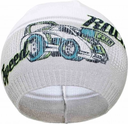 berrettina autunnale per bambini New Baby Racing grigia