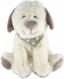 Cagnolino di peluche con fazzoletto 23 cm – bianco