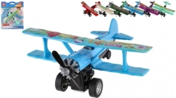 Biplano a retrocarica 10 × 11 cm, metallo/plastica – mix di colori