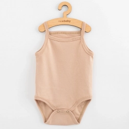 body per neonata senza maniche beige chiaro NEW BABY Classic II