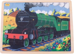 Puzzle in legno treno storico Flying Scotsman