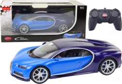 Modello di auto telecomandata Bugatti Chiron in scala 1:14 blu