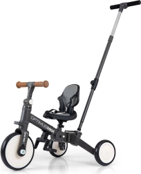 Bicicletta per bambini 5 in 1 Milly Mally Optimus Max grigio scuro