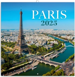 Calendario da parete con note Parigi 2025, 30 × 30 cm