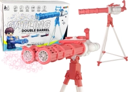 Macchina per bolle su treppiede rosa – torre di bolle elettrica con altezza regolabile