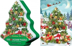 EUROGRAPHICS Puzzle Albero di Natale nella Scatola di Metallo 550 Pezzi