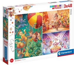 Puzzle Circo 3×48 pezzi CLEMENTONI