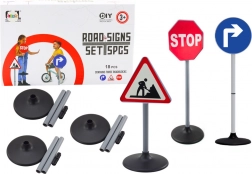 Set educativo di grandi segnali stradali 76 cm, 3 pezzi
