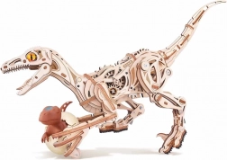 Rokr puzzle meccanico 3D in legno velociraptor