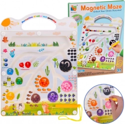 Lavagna educativa magnetica con labirinto – imparare i colori e contare