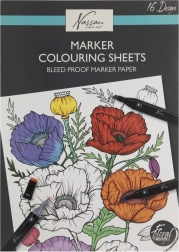 Album da colorare con motivi floreali 25x35 cm