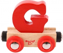 Bigjigs Rail carrozza di legno - lettera G