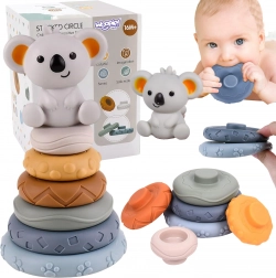 Woopie baby piramide impilabile educativa koala 2in1 massaggiagengive