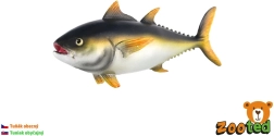 Figura in plastica di tonno rosso da 12 cm
