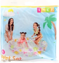 Piscinetta gonfiabile per bambini Intex con stampa estiva 122 × 25 cm