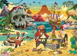 Puzzle Ravensburger avventura dei pirati XXL