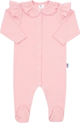 Tutina neonato in cotone New Baby Stripes rosa 86 (12–18 mesi)