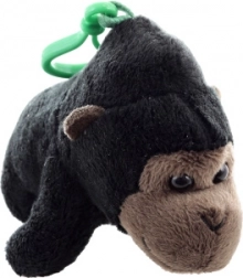 Portachiavi di peluche gorilla 12 cm