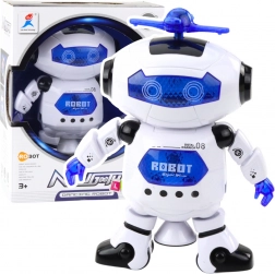 Robot da ballo elettronico con effetti LED e sonori