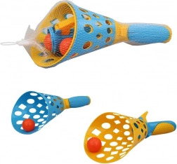 Cestino con pallina a scatto per bambini