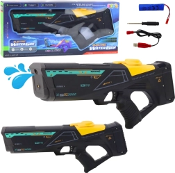 Pistola ad acqua elettrica con tiro automatico, 550 ml, portata 10 m, nera