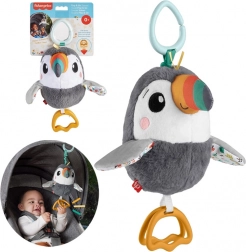 Fisher-Price giocattolo da appendere tucano con sonaglio e alette