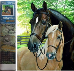 Norimpex pittura diamantata – cavalli 30 × 40 cm