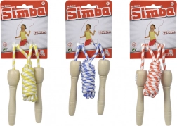 Corda per saltare Simba Be Active con manici in legno 230 cm