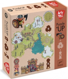 Djeco Puzzl’Up Alric Barbarious – puzzle da pavimento e scena di gioco, 15 pezzi