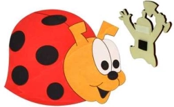 magnete in legno coccinella DoDo