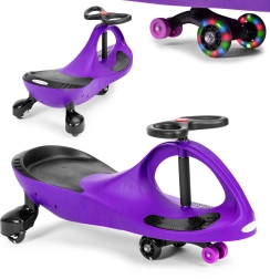 Macchinina wiggle car con ruote LED viola ECOTOYS