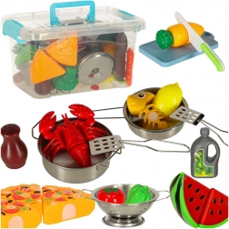 Set di frutta e verdura da tagliare, 36 pezzi con accessori