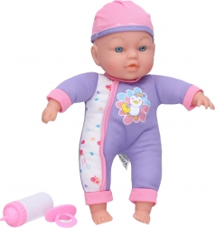 Bambolina con suoni 31 cm con corpo morbido e accessori