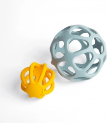 palle attive in silicone BIGJIGS TOYS per neonati (set da 2 pezzi)
