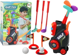 Set da mini golf per bambini con carretto su ruote