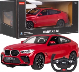 Rastar BMW X6 M 1:14 auto RC con telecomando 2,4 GHz – Rosso
