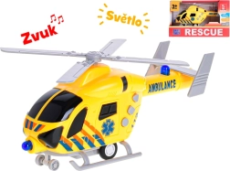 Elicottero di soccorso in plastica con luce e suono 20 cm