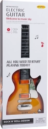 Chitarra elettrica per bambini con cuffie e microfono – Rosso