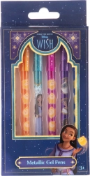 Penna in gel metallizzata Disney Wish 6 pz