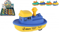 barchetta di plastica con volano premi e vai 10 cm