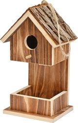 Casetta per uccelli in legno da appendere 13,5 × 10 × 23 cm